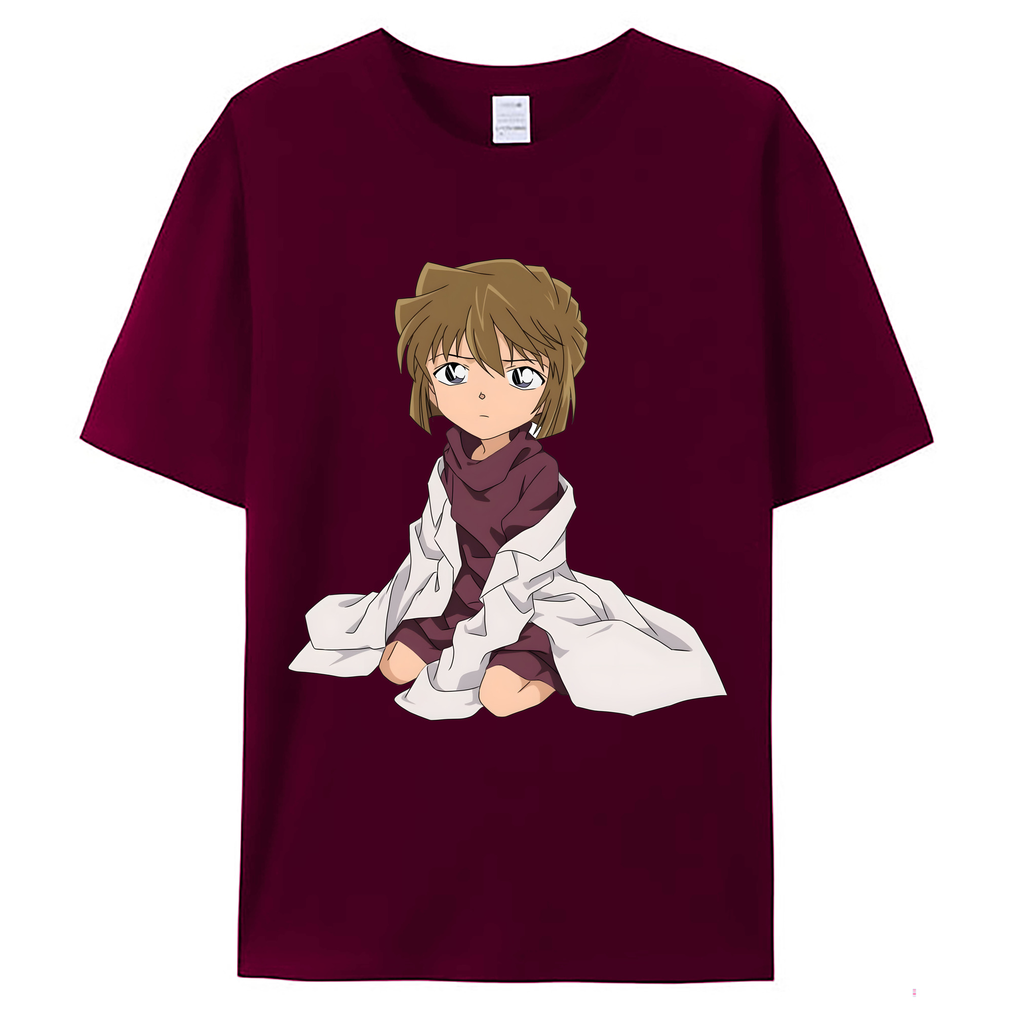 （画像用） 名探偵コナン 灰原 哀 はいばら あい Detective Conan Anita Hailey、Vi Graythorn Haibara Ai レディースカジュアルプリントTシャツ（綿100％）